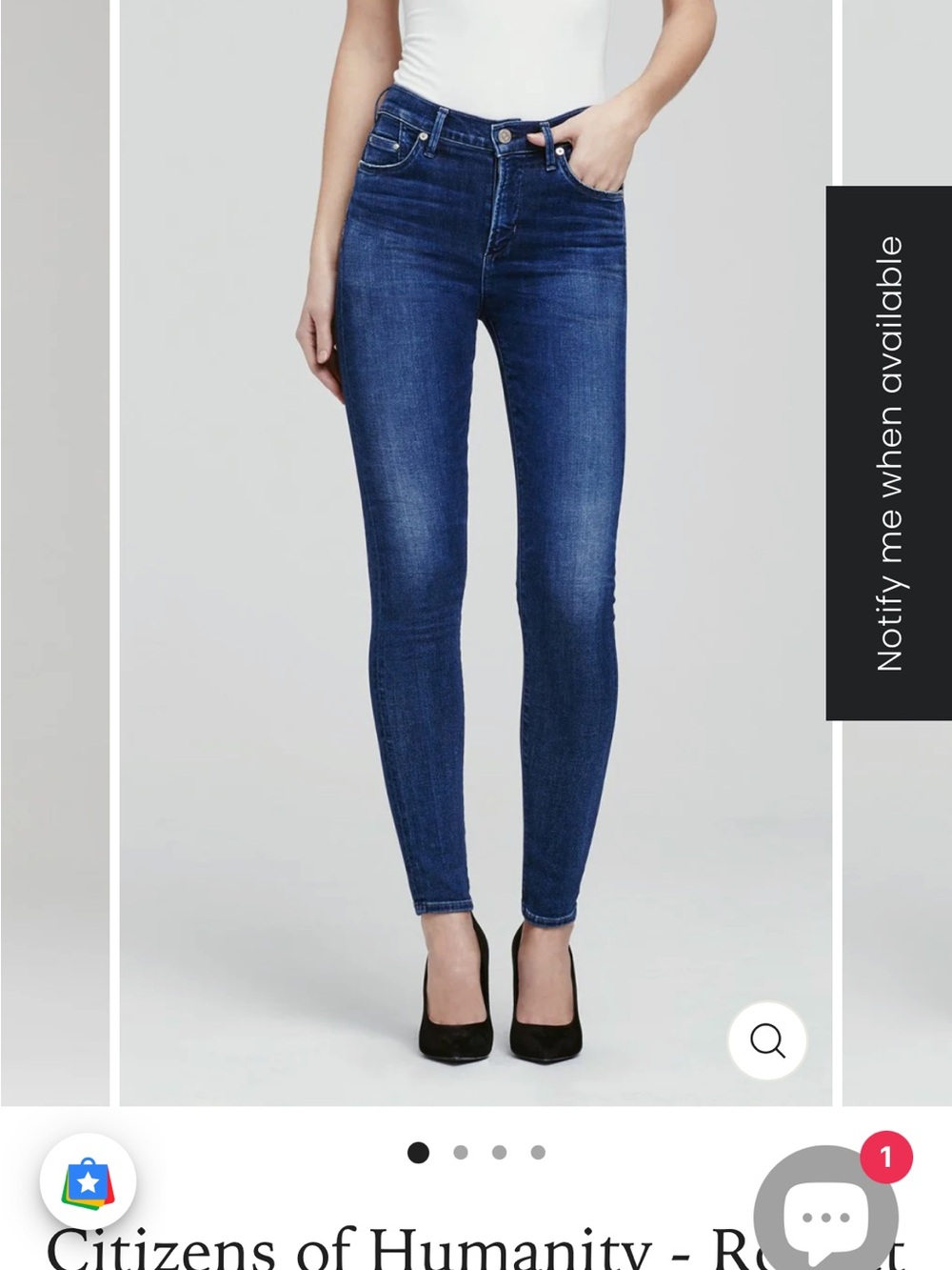 Citizens Of Humanity Indigo High-Rise Skinny Jeans
